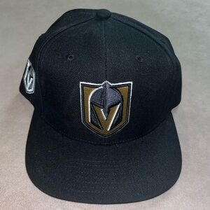 Mitchell & Ness Black and Gold Vegas Golden Knights Snapback Hat